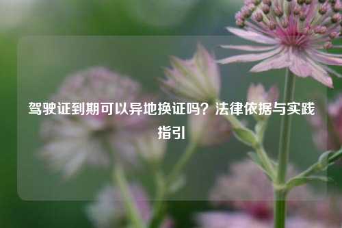 驾驶证到期可以异地换证吗？法律依据与实践指引